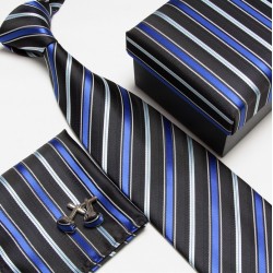 Dárková sada kravata, kapesníček a manžetové knoflíčky