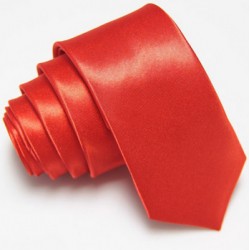 Slim kravata červená